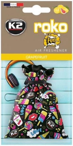 K2 ROKO FUN ОСВЕЖИТЕЛЬ С АРОМАТОМ ГРЕЙПФРУТА V824F