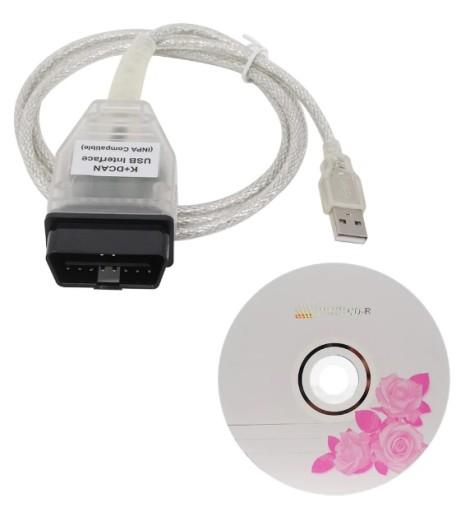 USB-ДИАГНОСТИЧЕСКИЙ КАБЕЛЬ K+DCAN INPA ISTA OBD2 BMW