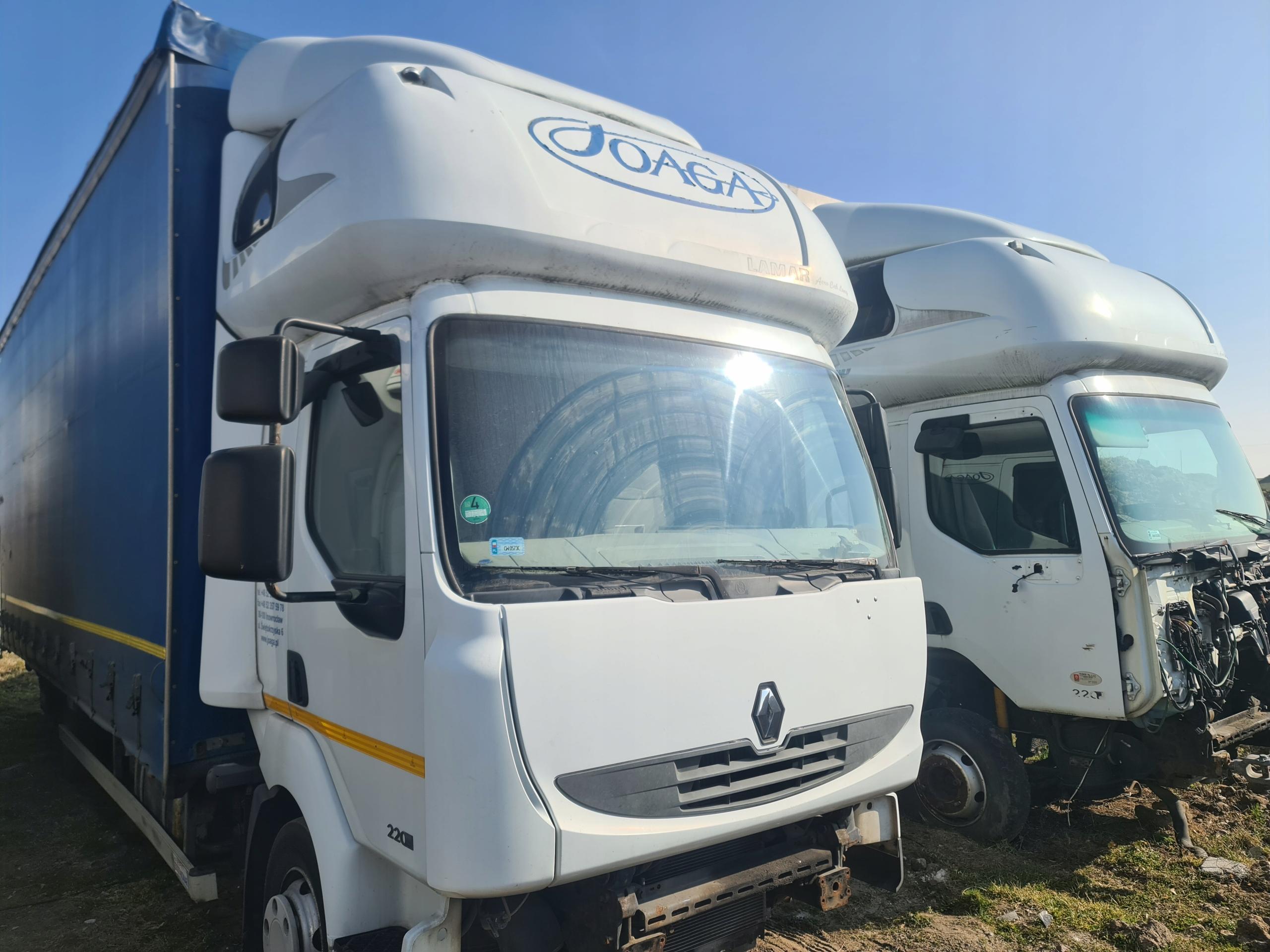 Кабина RENAULT MIDLUM DXI E5 с курятником