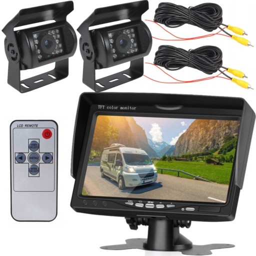 МОНИТОР КАМЕРЫ ЗАДНЕГО НАПРАВЛЕНИЯ 7 ФУТОВЫЙ АВТОБУСНЫЙ КОМБАЙН 12 В/24 В