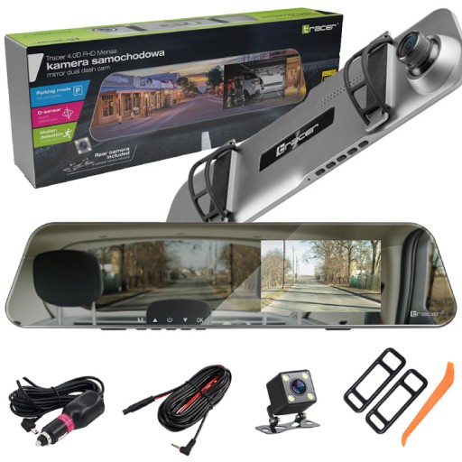 АВТОМОБИЛЬНАЯ КАМЕРА 2 в 1 ПЕРЕДНЯЯ ЗАДНЯЯ РЕГИСТРАТОР В ЗЕРКАЛЕ ВИДЕО FULLHD