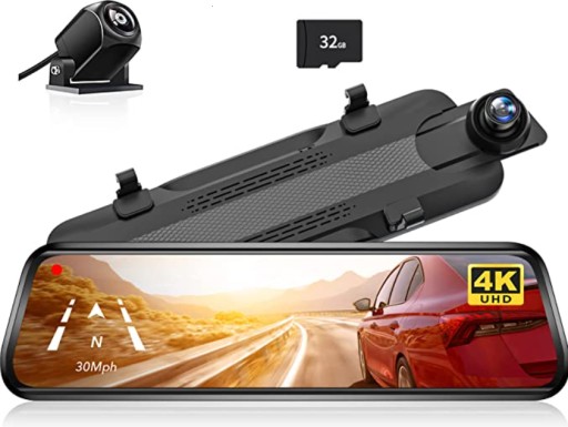 АВТОМОБИЛЬНАЯ КАМЕРА ЗЕРКАЛО РЕГИСТРАТОР ВИДЕОРЕГИСТРАТОР 32 ГБ