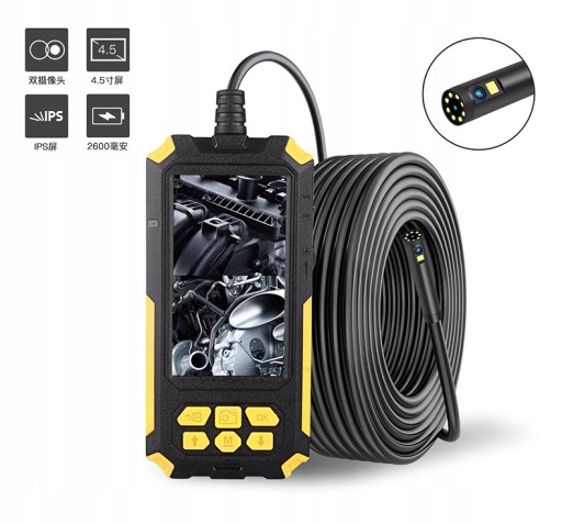 Камера огляду ендоскопа 10м 9ЛЕД 2КСФУЛЛ ХД дуо