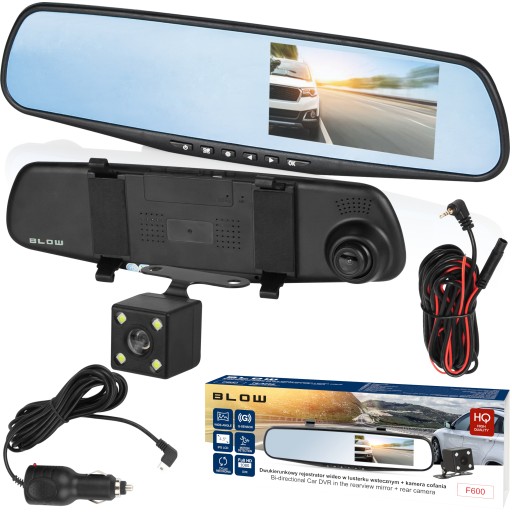 КАМЕРА З ДЗЕРКАЛОМ ЗАПИСУ FULL HD ПЕРЕДНЯ ЗАДНЯ