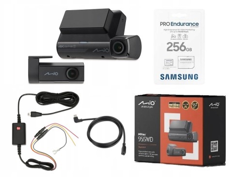 MIO MIVUE 955 Вт ПОДВІЙНА КАМЕРА + 256 ГБ PRO + SMARTBOX IV