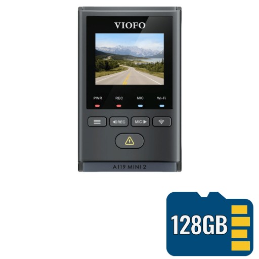 КАМЕРА-РЕГИСТРАТОР VIOFO A119 MINI 2 + 128 ГБ