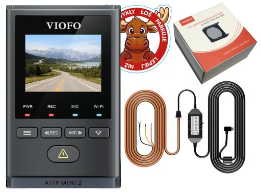 КАМЕРА DVR VIOFO A119 MINI 2 GPS WIFI QHD Источник питания HK4 CPL-фильтр