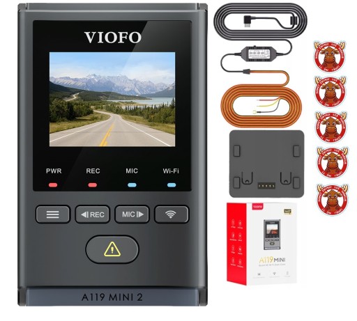 КАМЕРА DVR VIOFO A119 MINI 2 GPS WIFI QHD Блок питания для режима парковки