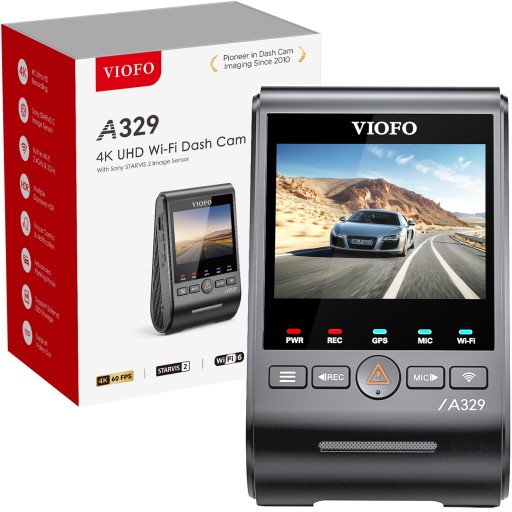 АВТОМОБІЛЬНА КАМЕРА 4K 60 FPS VIOFO A329 1CH HDR GPS WIFI SONY STARVIS 2