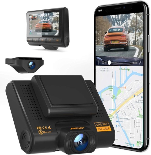 АВТОМОБІЛЬНА КАМЕРА, AQP DASHCAM 3-ДЮЙМОВ FULL HD 1080P ШИРОКИЙ КУТ 170°