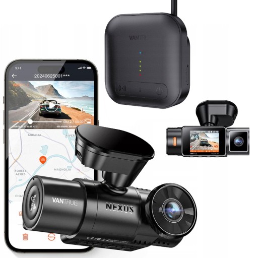 АВТОМОБІЛЬНА КАМЕРА VANTRUE N2X LTE 2.7K + FULL HD E WIFI GPS + МОДУЛЬ LTE 01