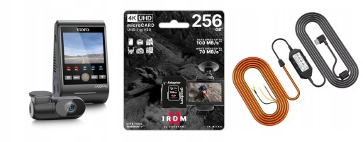 VIOFO A229 PRO 2-КАНАЛЬНАЯ HDR АВТОМОБИЛЬНАЯ КАМЕРА GPS WIFI + КАРТА IRDM 256 ГБ + HK4