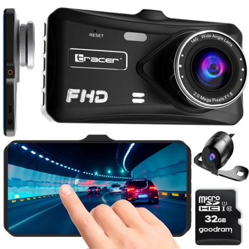 АВТОМОБИЛЬНАЯ КАМЕРА ДВИЖИТЕЛЬНЫЙ DVR ДЛЯ АВТОМОБИЛЯ ПЕРЕДНЯЯ ПЕРЕДНЯЯ ЗАДНЯЯ + карта