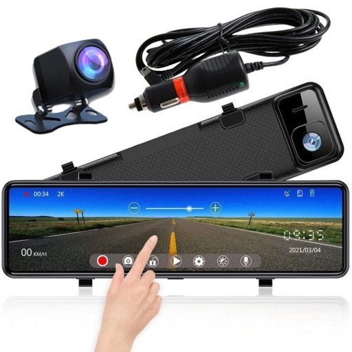 АВТОМОБІЛЬНА КАМЕРА З ШИРОКОКУТНИМ ДЗЕРКАЛОМ ЗАДНЬОГО ЗАПИСУ FULLHD LOOP