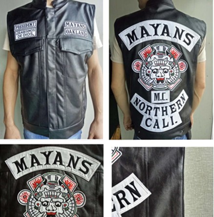 МОТОЦИКЛОВЫЙ ЖИЛЕТ Mayans MC. размер: S M L XL XXL