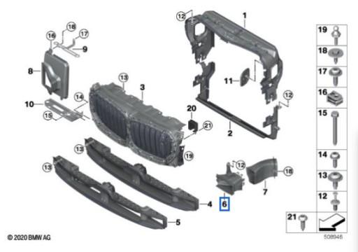 51747421685 - ТОРМОЗНОЙ ВОЗДУХОПРОВОД BMW X5 G05 18- 7421685