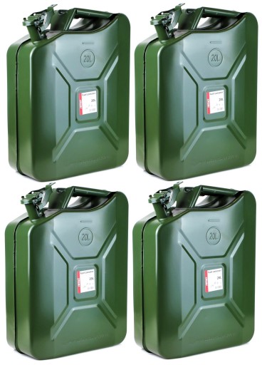Металева каністра 20 л для палива масло бензин x4pcs