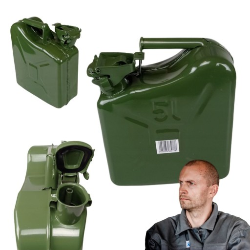 Металева Паливна каністра 5л ON і Pb
