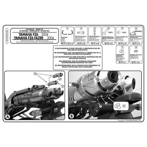 АДАПТЕР KAPPA ДЛЯ УСТАНОВКИ БОКОВОЙ РАМКИ KL351 И TE351K