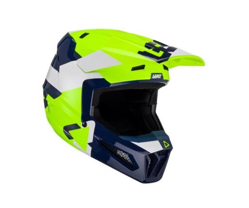 ШЛЕМ 2.5 V23 ЦВЕТ ЛАЙМ ЖЕЛТЫЙ ФЛУО/СИНИЙ ТЕМНО-СИНИЙ/БЕЛЫЙ