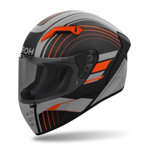 AIROH CONNOR ACHIEVE ORANGE MATT HELMET (L)