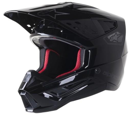 ШОЛОМ ALPINESTARS S-M5 SCOUT BLACK/SILVER GLOSSY S