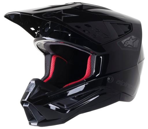 ШОЛОМ ALPINESTARS S-M5 SCOUT BLACK/SILVER GLOSS XXL