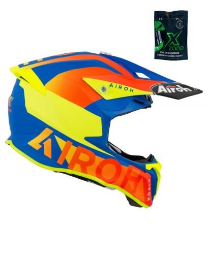 ШЛЕМ CROSS ENDURO AIROH TWIST 2.0 LIFT AZURE MATT Размер L Накидка БЕСПЛАТНО