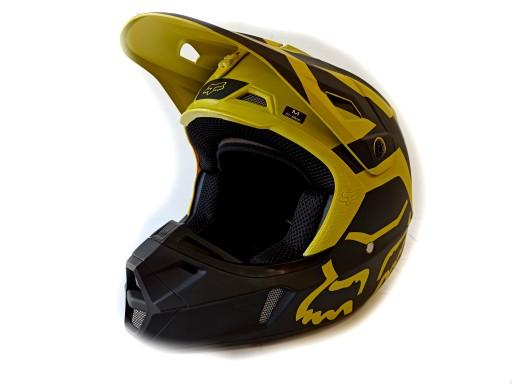 ШЛЕМ ENDURO FOX V2 ТЕМНО-ЖЕЛТЫЙ РАЗМЕР M CROSS ATV QUAD OFFROAD