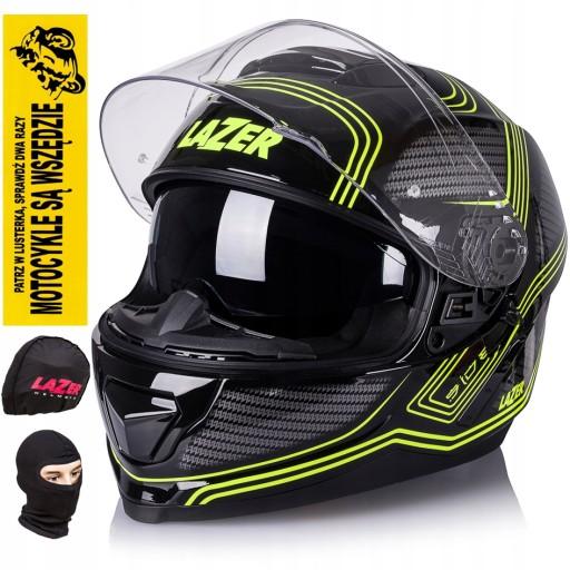 ШЛЕМ LAZER RAFALE DARKSIDE BLK/YELL XS INTEGRAL