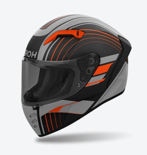 AIROH CONNOR ПОЛУЧИЛ ВСТРОЕННЫЙ МОТОЦИКАЛЬНЫЙ ШЛЕМ ORANGE MATT XL