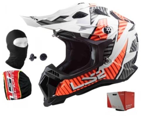 ШОЛОМ LS2 MX700 SUBVERTER EVO ASTRO WHITE ORANGE 3XL