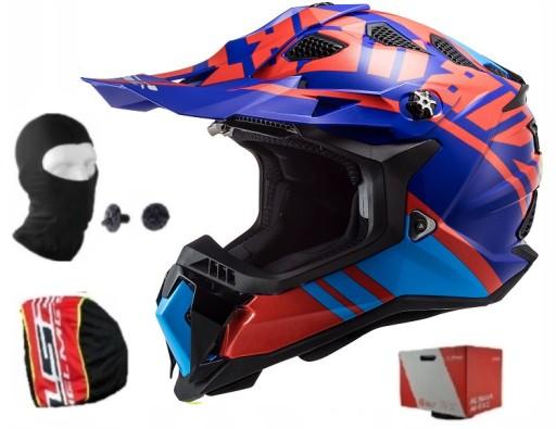 ШЛЕМ LS2 MX700 SUBVERTER EVO GAMMAX КРАСНЫЙ СИНИЙ XS