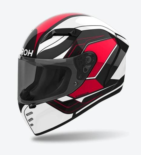 AIROH CONNOR DUNK МОТОЦИКАЛЬНЫЙ ШЛЕМ КРАСНЫЙ ГЛЯНЦЕВЫЙ L