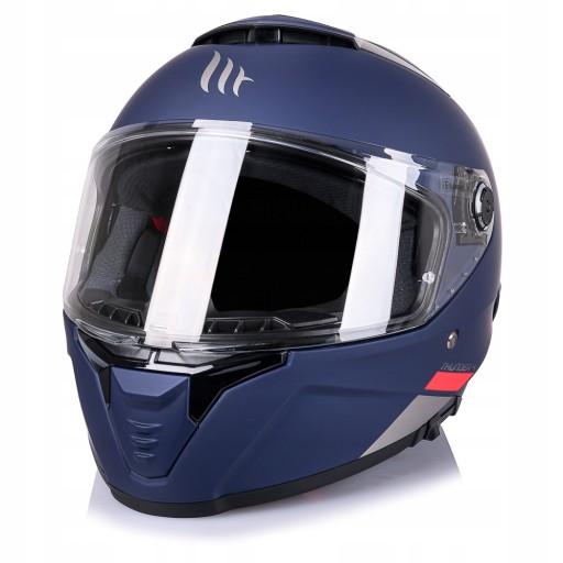 INTEGRAL SAFE МОТОЦИКЛЬНЫЙ ШЛЕМ MT THUNDER 4 SV SOLID BLUE MATT