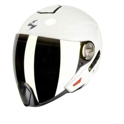 МОТОЦИКЛЕТНИЙ ВІДКРИТИЙ ШОЛОМ SCORPION EXO-300 AIR WHITE, WHITE РОЗМІР. М