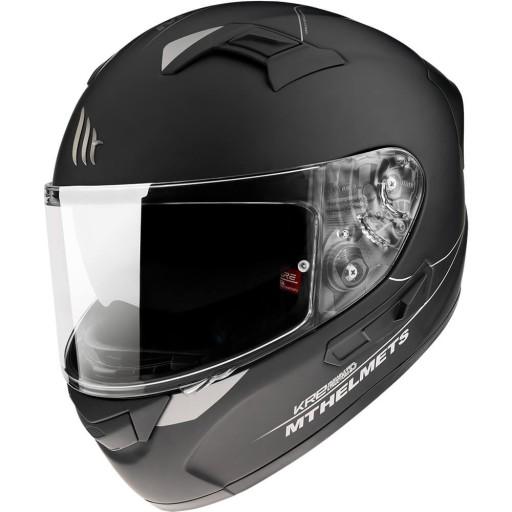 MT KRE SV BLACK MATT HELMET Мотоциклетний шолом на повне обличчя з козирком