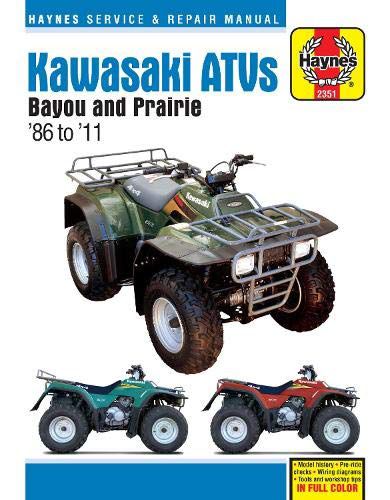 KAWASAKI BAYOU+PRAIRIE ATVS 1986-2011 - Anon (KSIĄ)