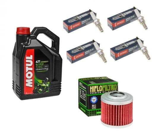 KAWASAKI ZR-7 ZR 7 MOTUL 4L + ФІЛЬТР + ПРОБКИ