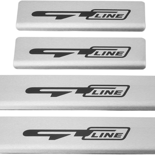 Накладки на пороги KIA PICANTO MK3 GT LINE 304 нержавіюча сталь. Субтитри в