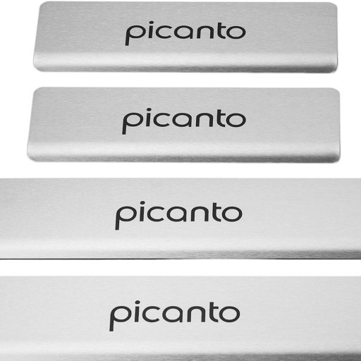 KIA PICANTO MK3 Накладки на пороги з нержавіючої сталі 304, чорні, матові n