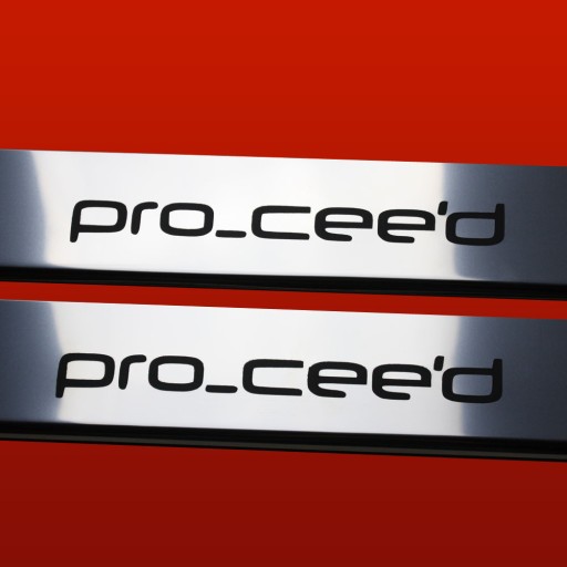 KIA PROCEED Накладки на пороги из нержавеющей стали 304 Глянцевая отделка Vol