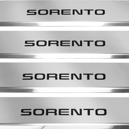 KIA SORENTO MK3 Накладки на пороги з нержавіючої сталі 304, глянцеве покриття