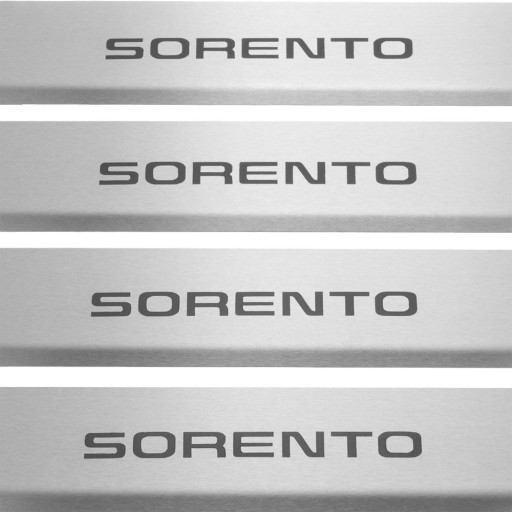 KIA SORENTO MK3 Накладки на пороги з нержавіючої сталі 304, чорні, матові n