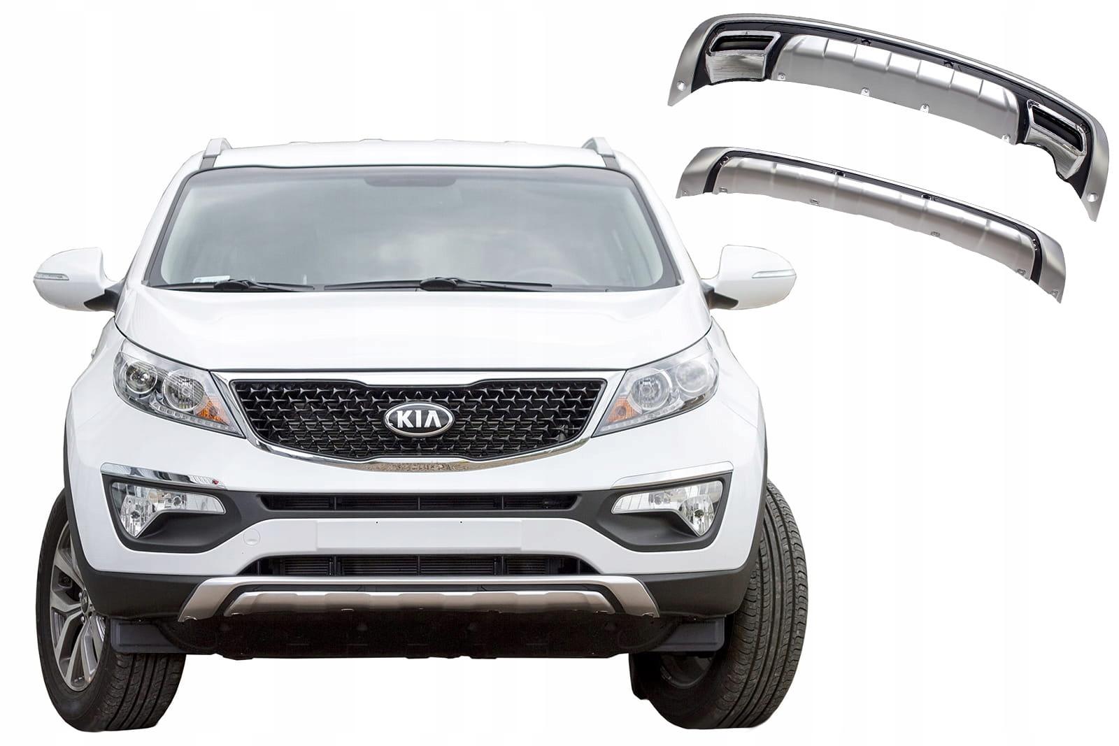 KIA SPORTAGE III 10-15 ЗАЩИТНЫЕ БАМПЕРЫ ВЫХЛОП