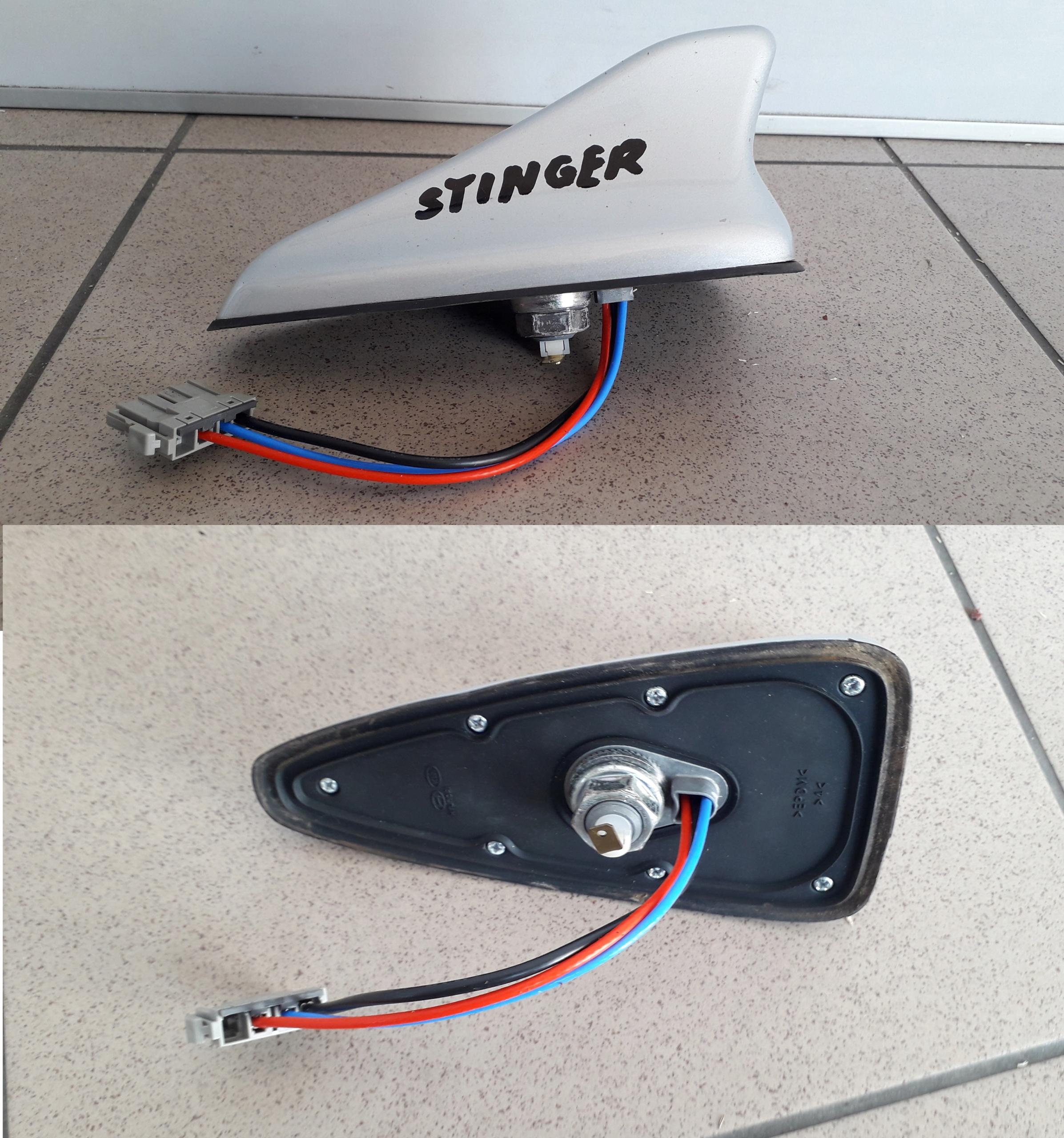 KIA STINGER 2017-АКУЛА АНТЕННА НА КРЫШЕ ПОД NAVI