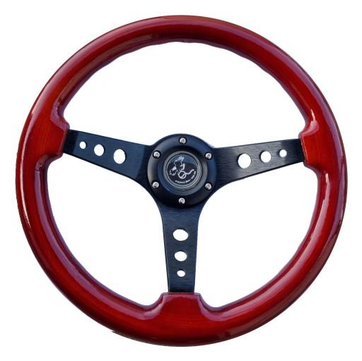 Спортивне рульове колесо 350 мм - дерев'яна вісь. 63 мм