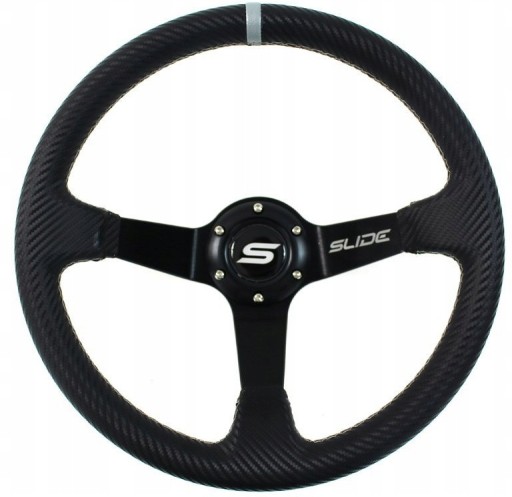 ALU СПОРТИВНЕ РУЛЬО 35 см ТЮНІНГ CARBON GREY STRIP + NABA BMW E36