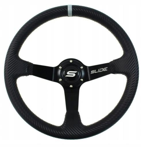 СПОРТИВНЫЙ РУЛЬ CARBON СЕРЫЙ NABA PEUGEOT 206