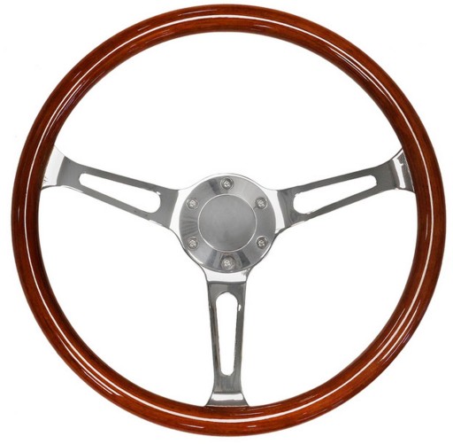 ДЕРЕВЯННЫЙ СПОРТИВНЫЙ РУЛЬ 380мм, вынос 30мм